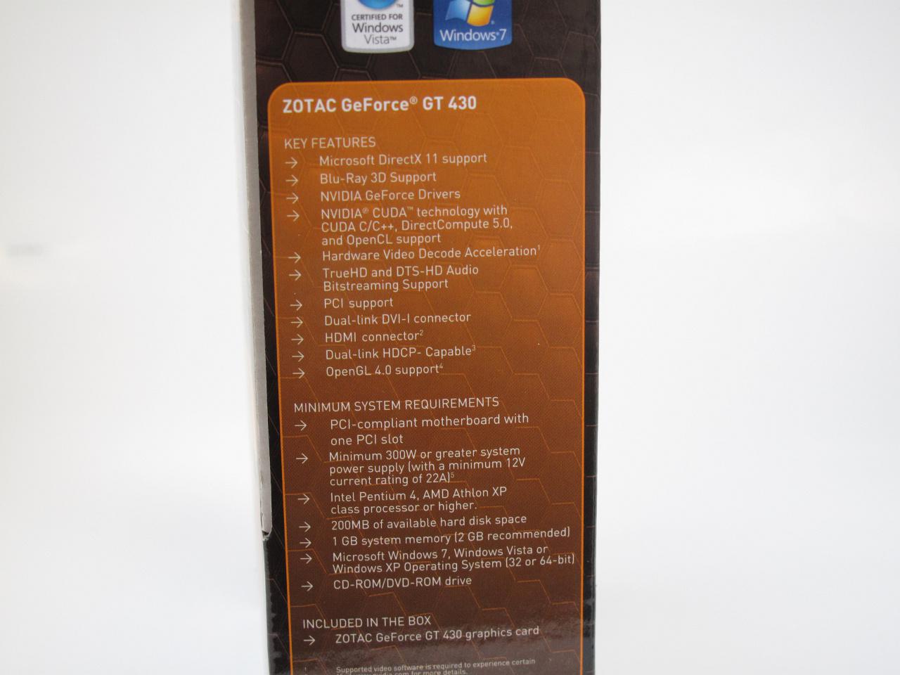 [14/10/2011] Zotac Geforce GT 430 PCI (7)