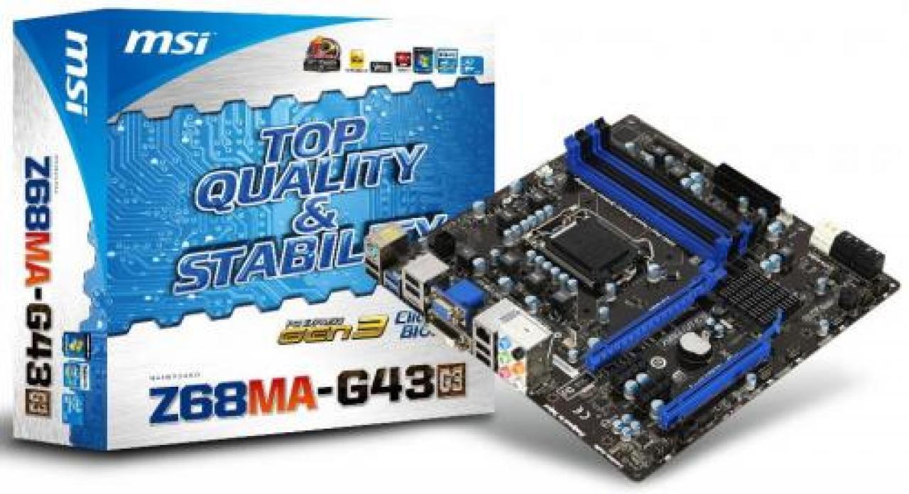 [26/10/2011] MSI Z68MA-G43 (G3) - Mikro-ATX-Platine mit Z68-Chipsatz und PCI-Express 3.0. (4)