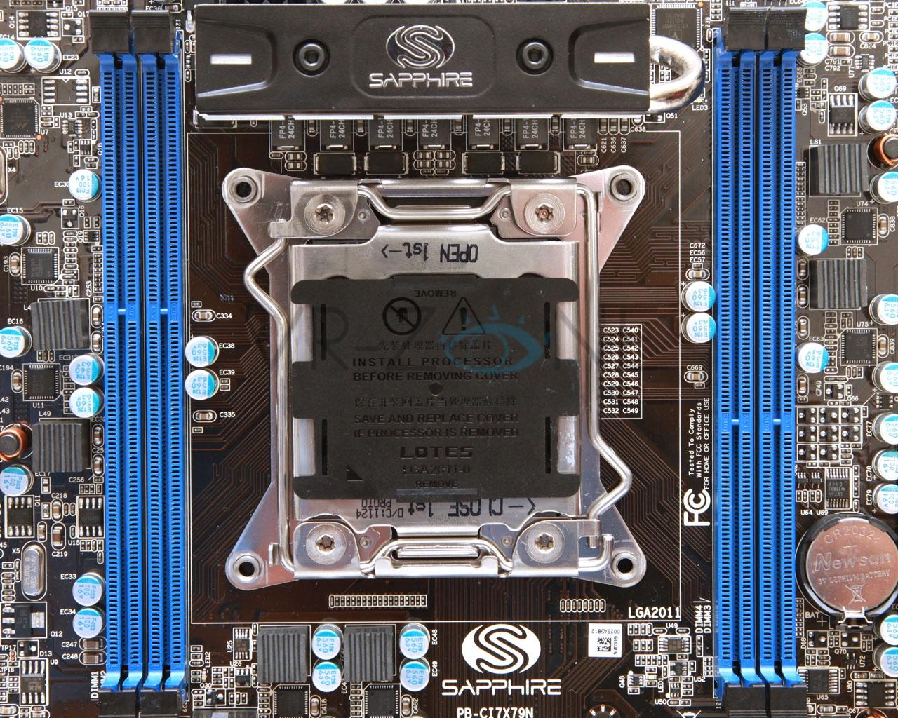 [05/11/2011] Auch Sapphire wird ein Mainboard mit Sockel LGA 2011 für die neuen Intel-Prozessoren anbieten. (2)