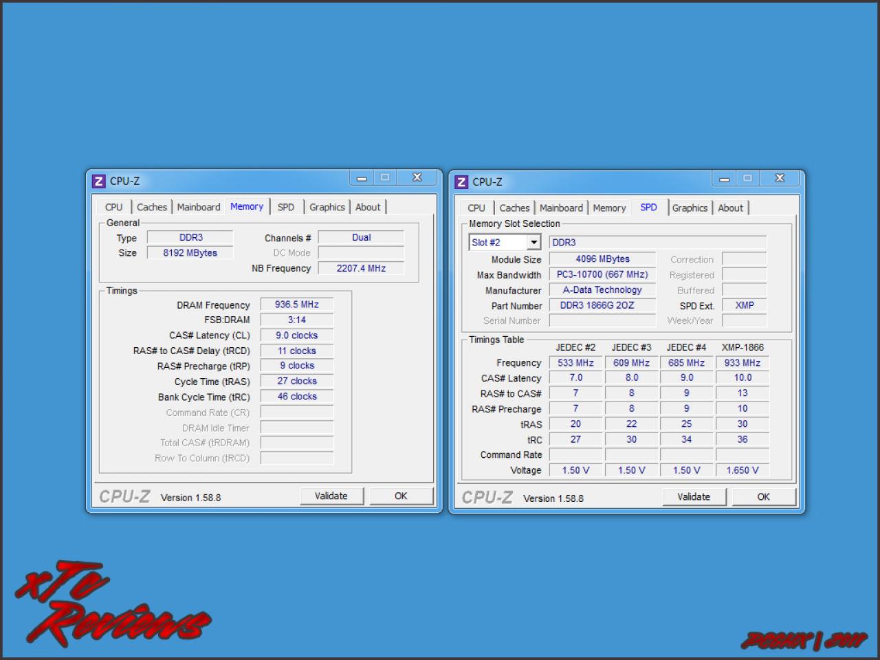 [21/11/2011] Adata XPG Gaming v2.0 DDR3-1866 CL9 8-GiByte-Kit im PCGHX-Test. (4)