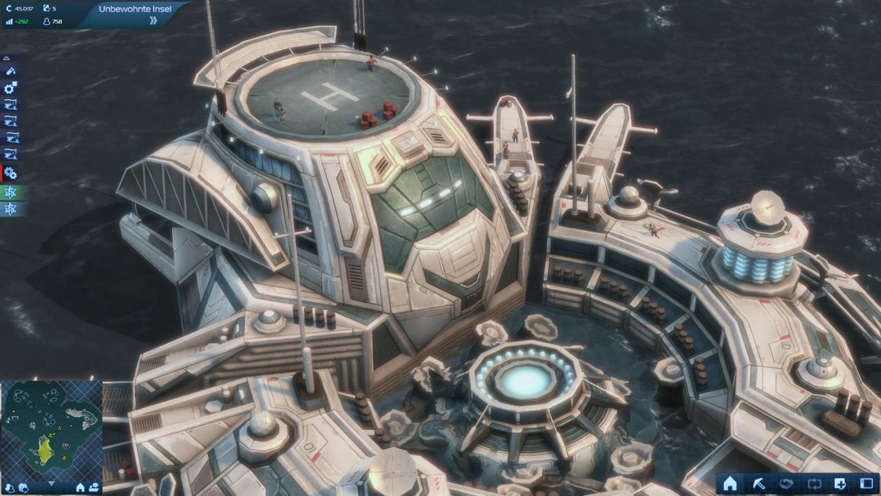 [15/11/2011] Mit Liebe zum Detail: Betrunkene Bürger, demonstrierende Massen oder der tägliche Ablauf der Einwohner einer Insel. Anno 2070 strotzt nur so mit kleinen aber feinen Details in der Spielwelt, hier sehen Sie die Tech-Bewohner der Arche.