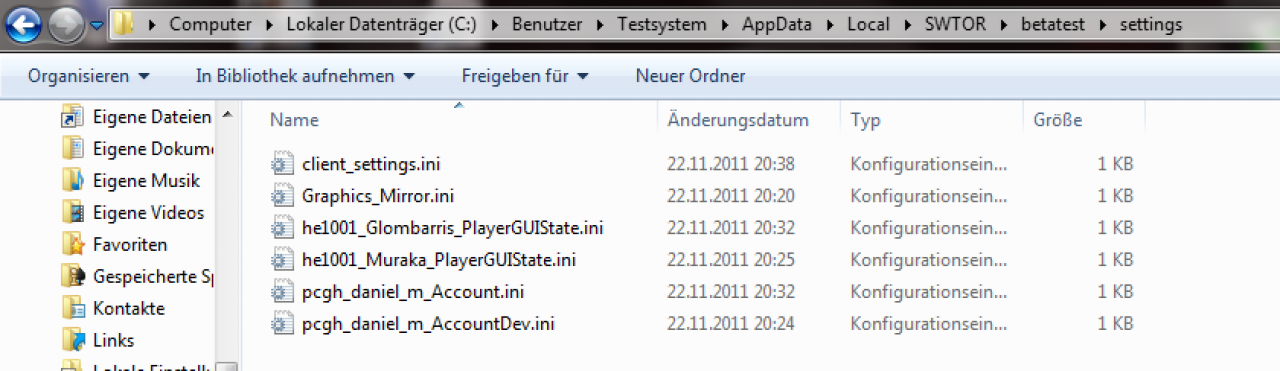 [22/11/2011] Im aktuellen Beta-Build ist der Schalter für die Kantenglättung deaktiviert. Sie können die Kantenglättung allerdings direkt über die Ini-Datei einstellen. Folgen Sie dem Pfad aus dem Bild oben, um die passende Ini-Datei zu finden und öffnen Sie anschließend die Datei 