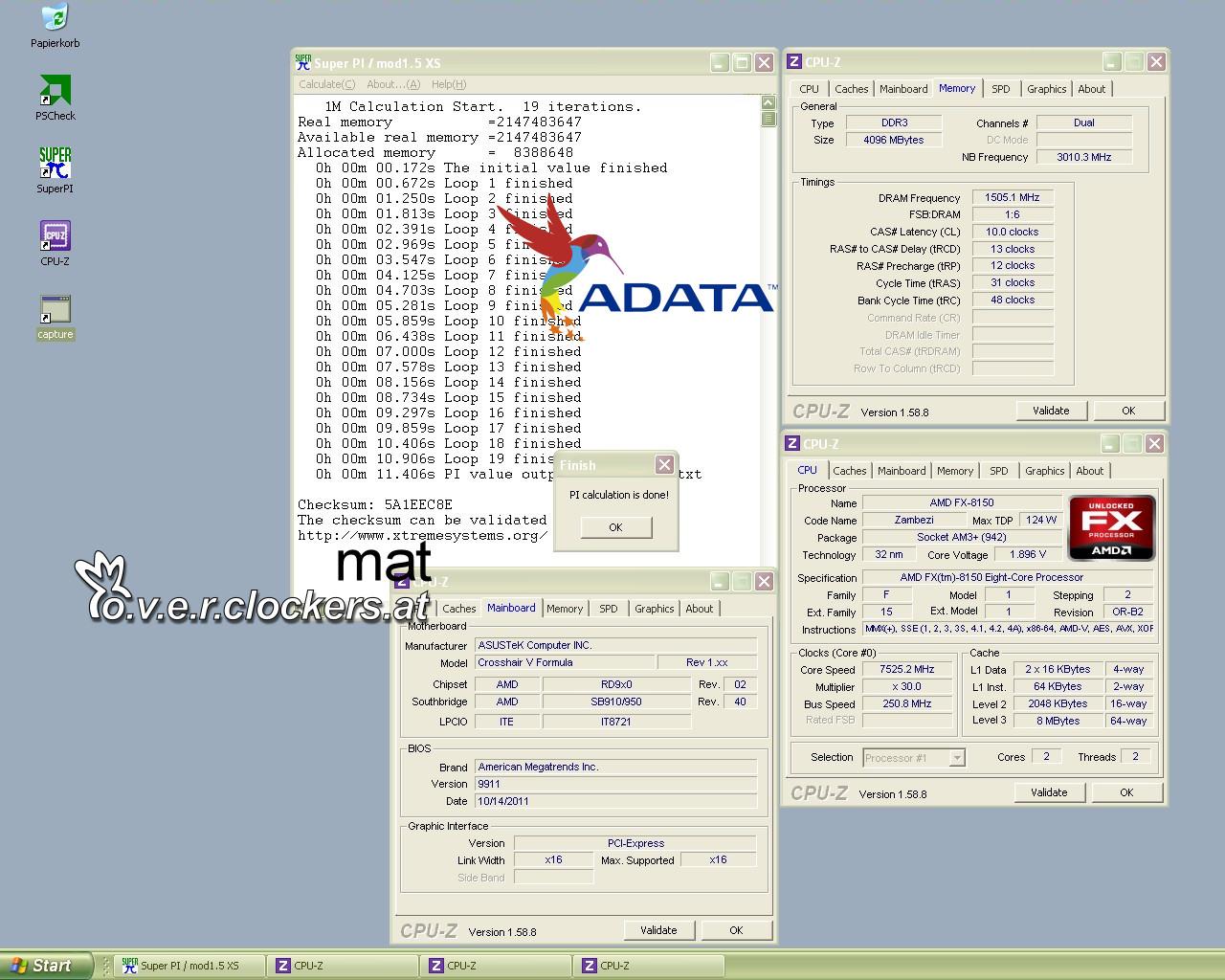 [09/11/2011] Bulldozer FX: Neuer Weltrekord für AMD-Systeme mit DDR3-3200 (4)
