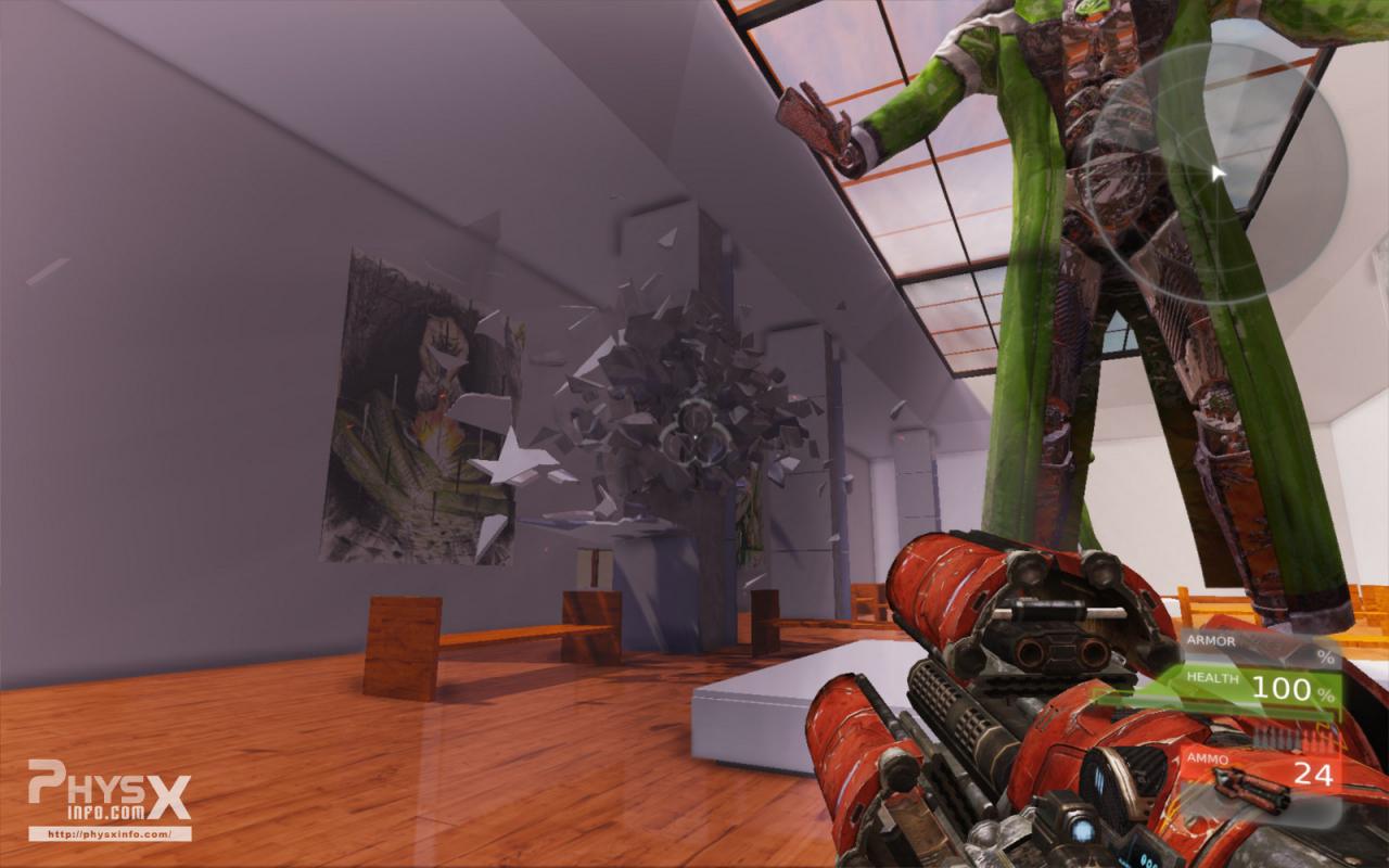[08/11/2011] Nvidias Art Gallery Demo: Gameplay-Physik auf der Grafikkarte dank Physx (2)