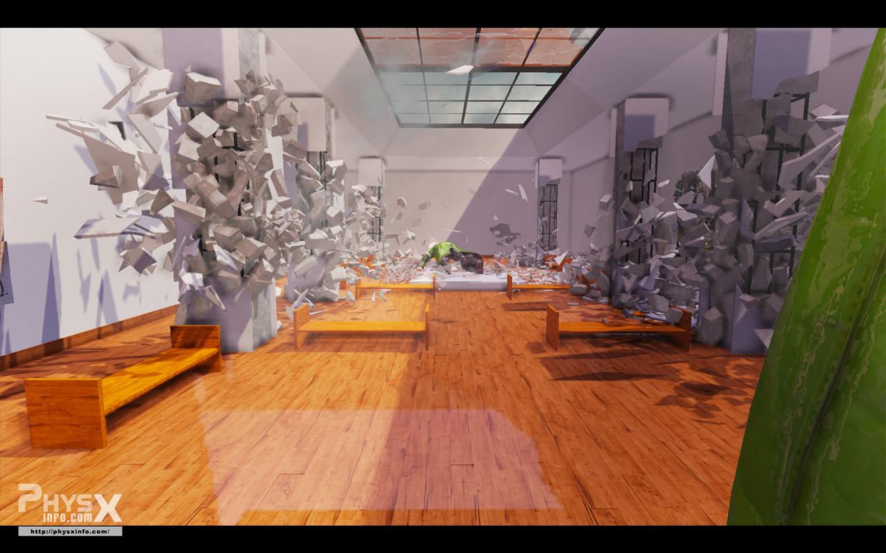 [08/11/2011] Nvidias Art Gallery Demo: Gameplay-Physik auf der Grafikkarte dank Physx (6)
