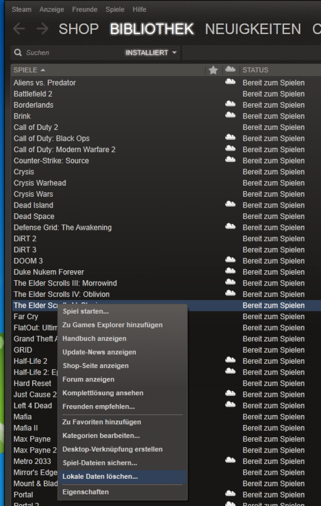 [16/11/2011] Wenn Steam die Skyrim-DVD verweigert: So müssen Sie das Spiel trotzdem nicht runterladen. (1)