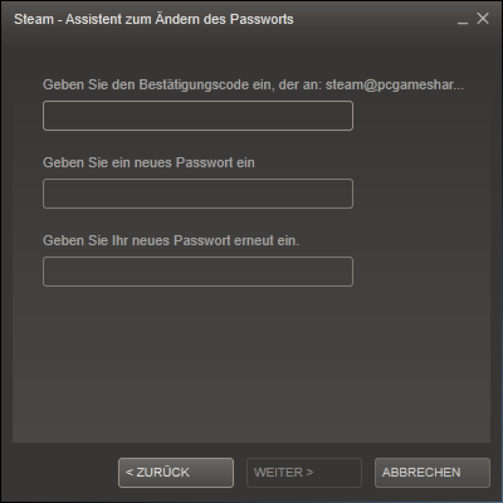 [18/11/2011] Steam Passwort ändern: Anleitung plus Steam Guard (3)