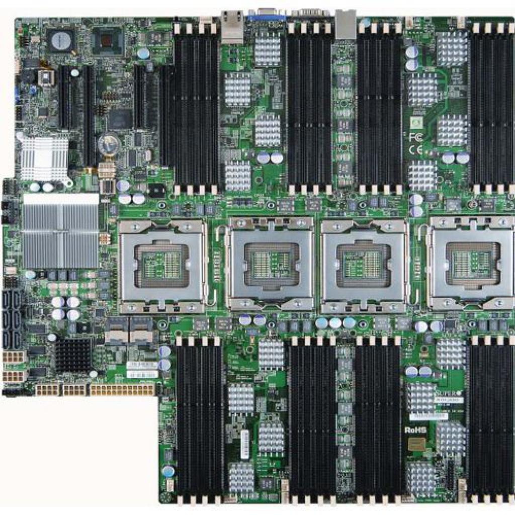 [03/11/2011] Wenn zwei Prozessoren nicht mehr ausreichen, muss ein Supermicro X8QB6-F (Intel Sockel 1567) für schlappe 6.159,08 her. Fehlen nur noch die passenden Prozessoren...