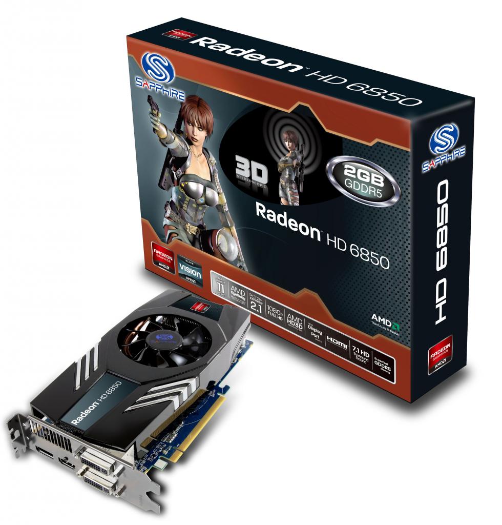 [25/11/2011] Sapphire Radeon HD 6850 jetzt auch mit 2 Gibyte Speicher.