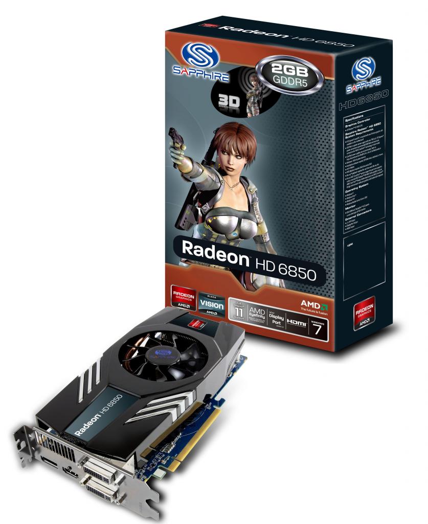 [25/11/2011] Sapphire Radeon HD 6850 jetzt auch mit 2 Gibyte Speicher.