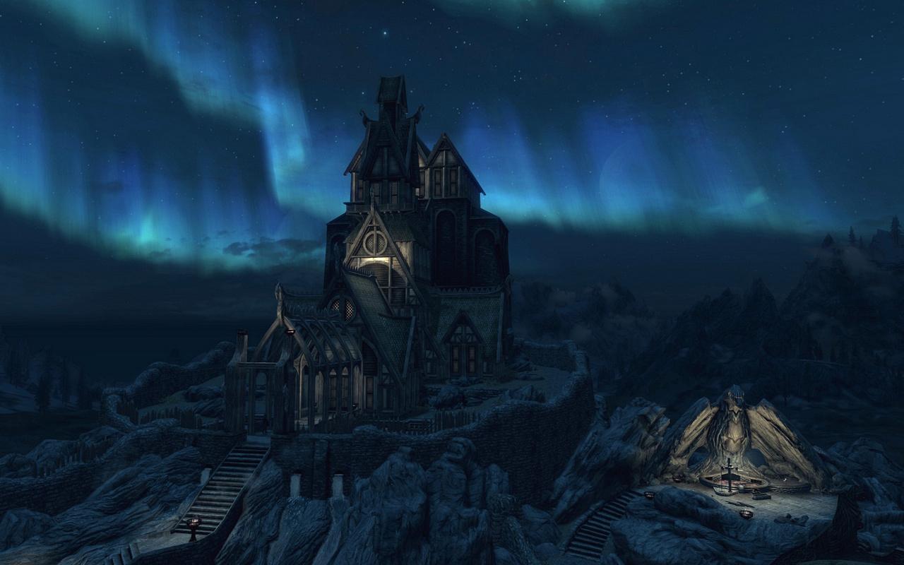 [02/12/2011] 2011: Skyrim nutzt eine stark modifizierte Gamebryo-Engine, die äußerst stimmige Lichtverhältnisse schafft ... vor allem der fließende Tag- und Nachtwechsel ist herrlich anzusehen