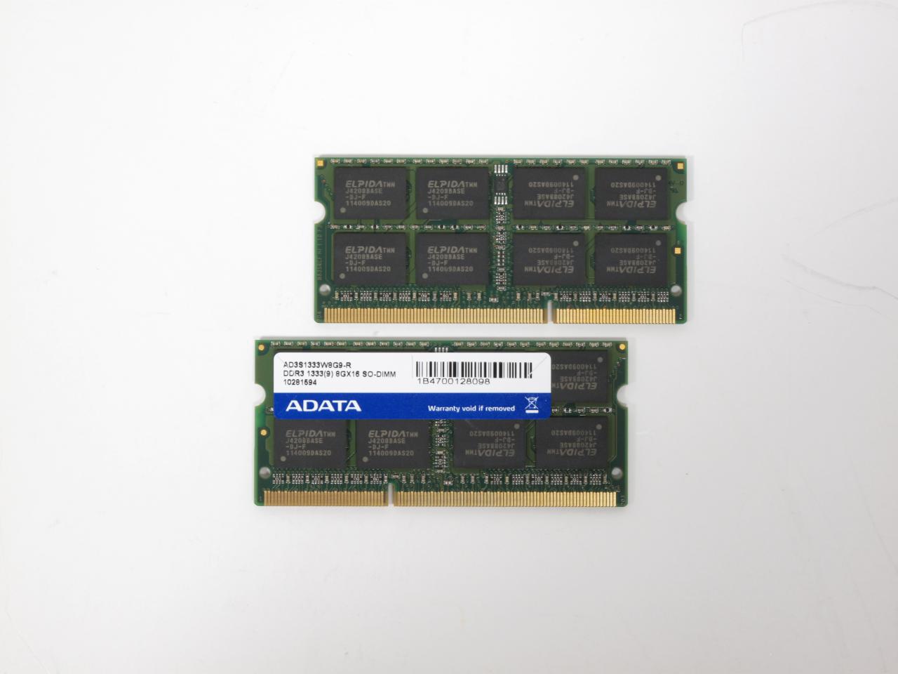 [08/12/2011] A Data DDR3-SO-1333