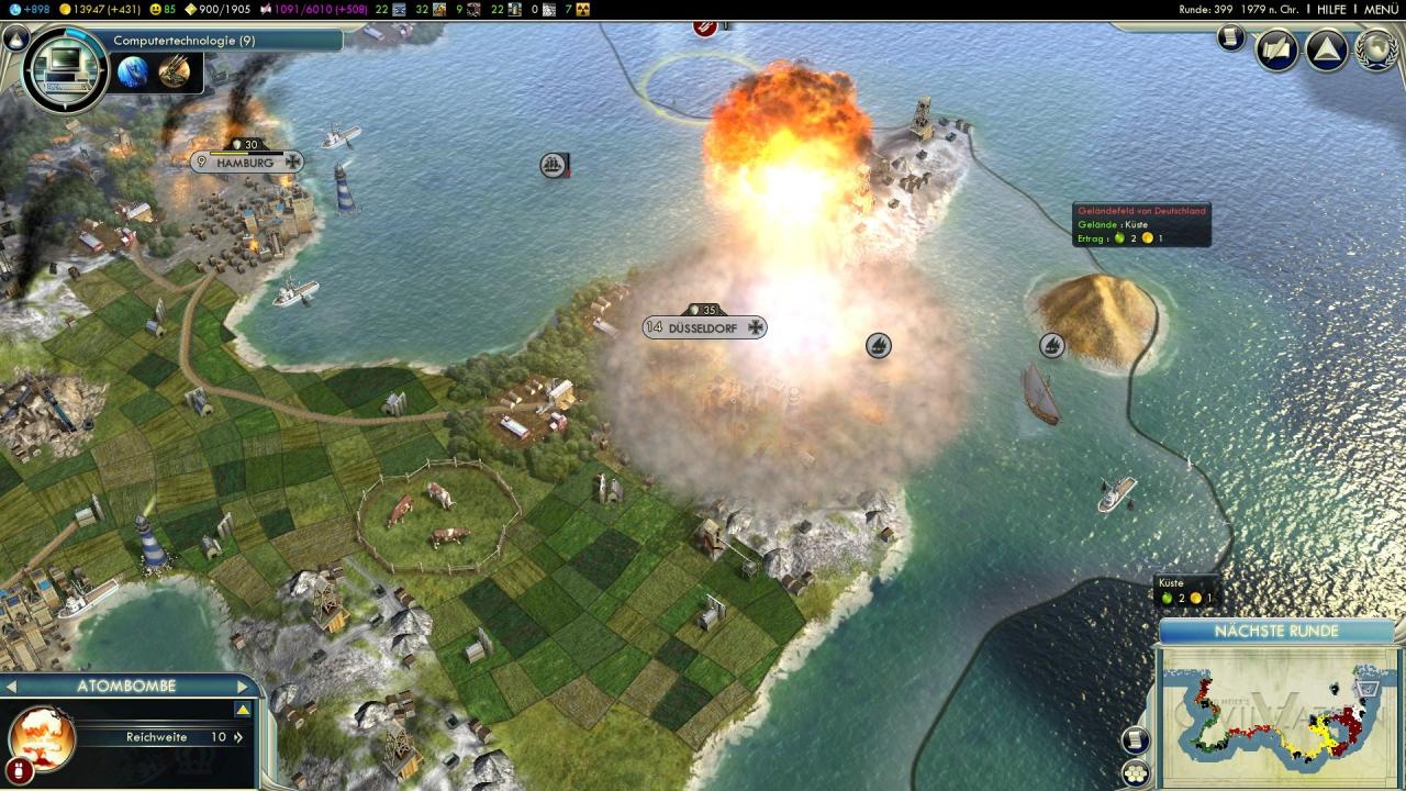 [07/12/2011] Atombomben in Civ 5 by Chester Bennington
