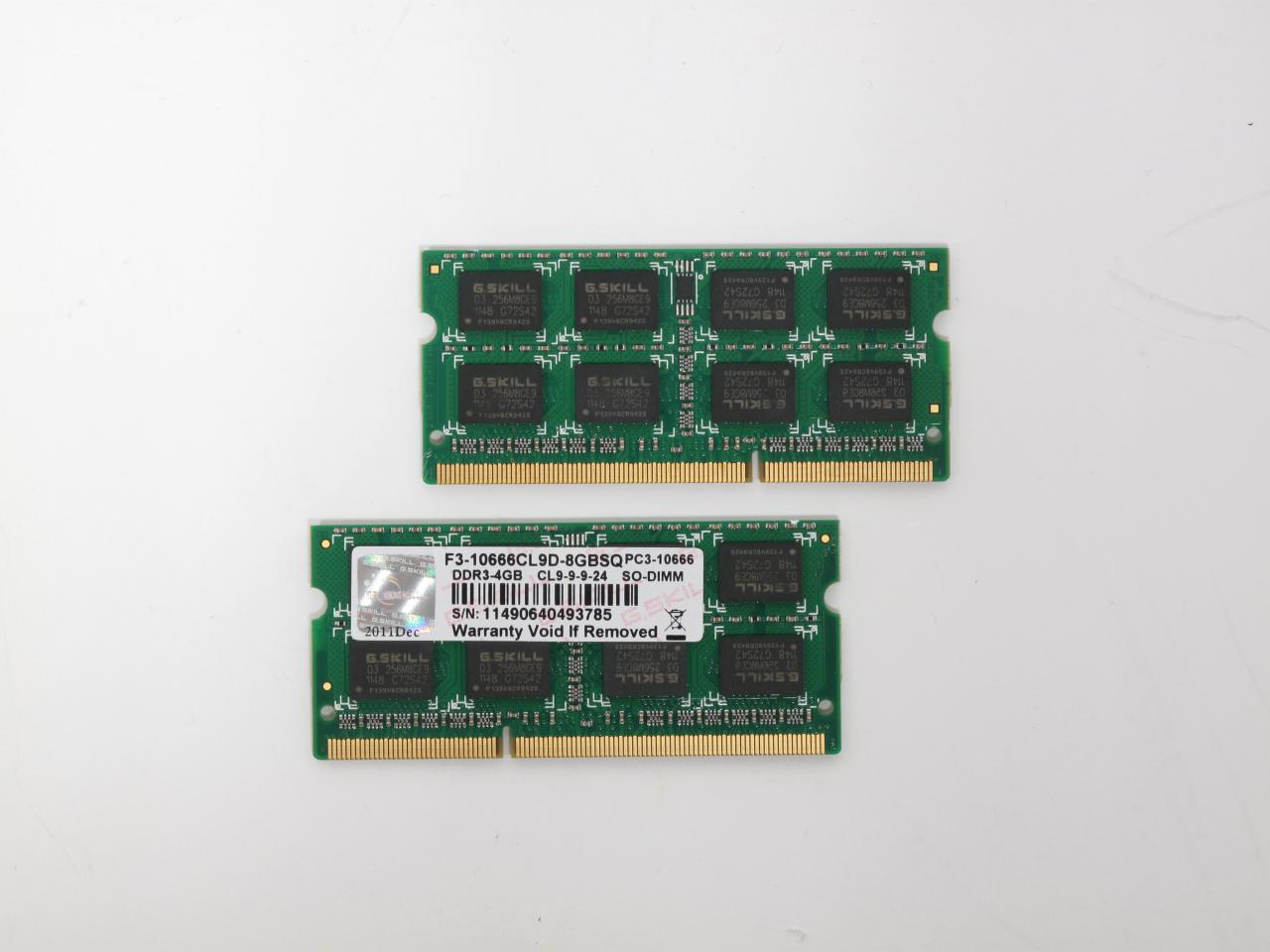 [08/12/2011] G.Skill DDR3-SO-1333