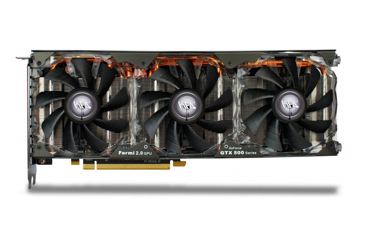 [16/12/2011] KFA² stellt GTX 580 MDT X4 OC vor - übertaktete Geforce für vier Monitore samt Triple-Kühlung (4)