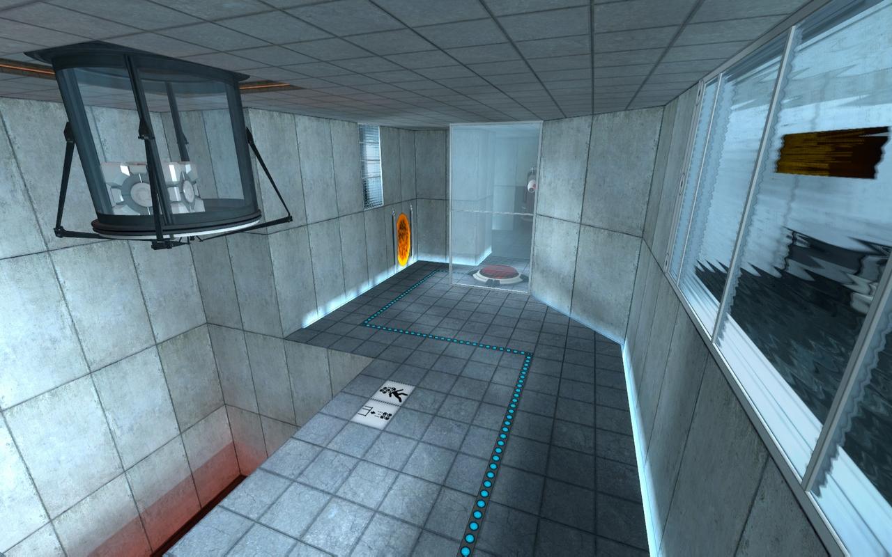 [22/12/2011] Als sich Portal 2 ankündigte, habe ich den ersten Teil erneut durchgespielt - die abgebildete Kammer ist mit die erste ...