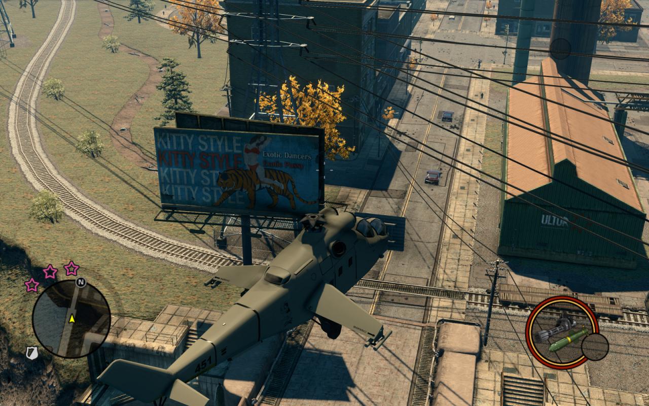 [03/12/2011] Saints Row The Third: Die Werbung im Spiel ist - genau wie der Rest - bierernst und unlustig.