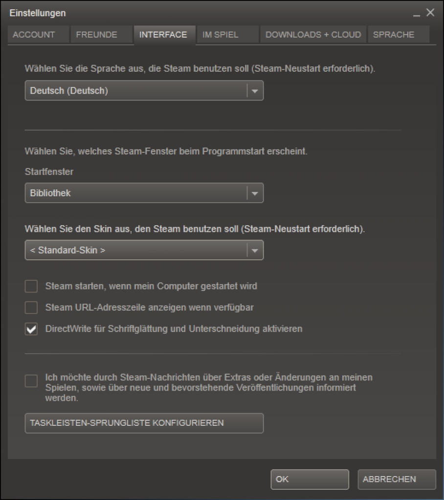 [02/12/2011] Dort wechseln Sie die Sprache Ihrer Account-Oberfläche.