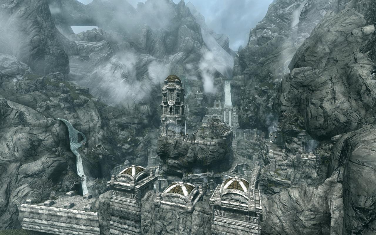 [22/12/2011] Markath wirkt wie eine Mischung aus Helms Klamm und Bruchtal, was die optische Qualität aber nicht mindert - die sich an den Berg schmiegende Stadt sieht aber nicht nur toll aus, sondern geht auch gehörig auf die CPU