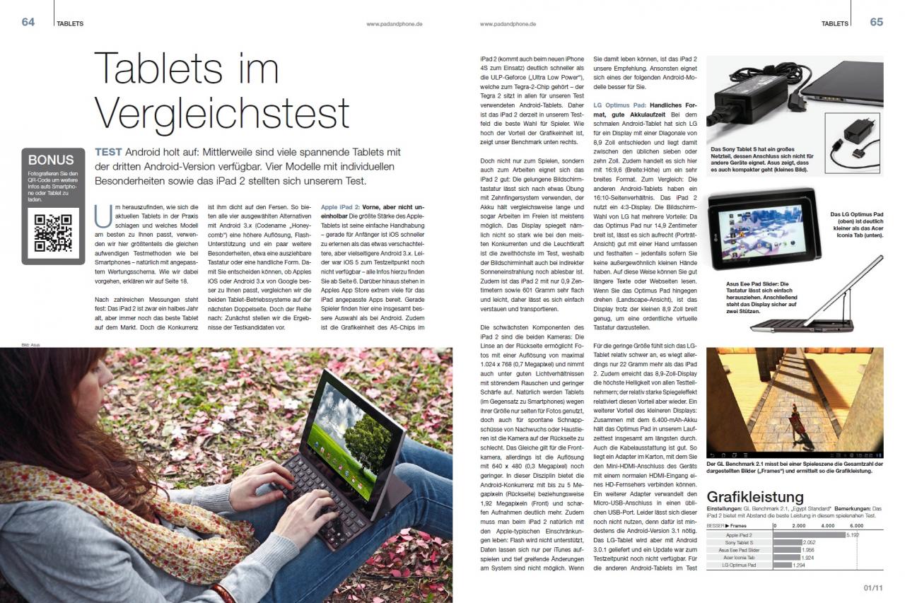 [21/12/2011] Gratis-Artikel: Tablet-Vergleichstest Seite 1 und 2