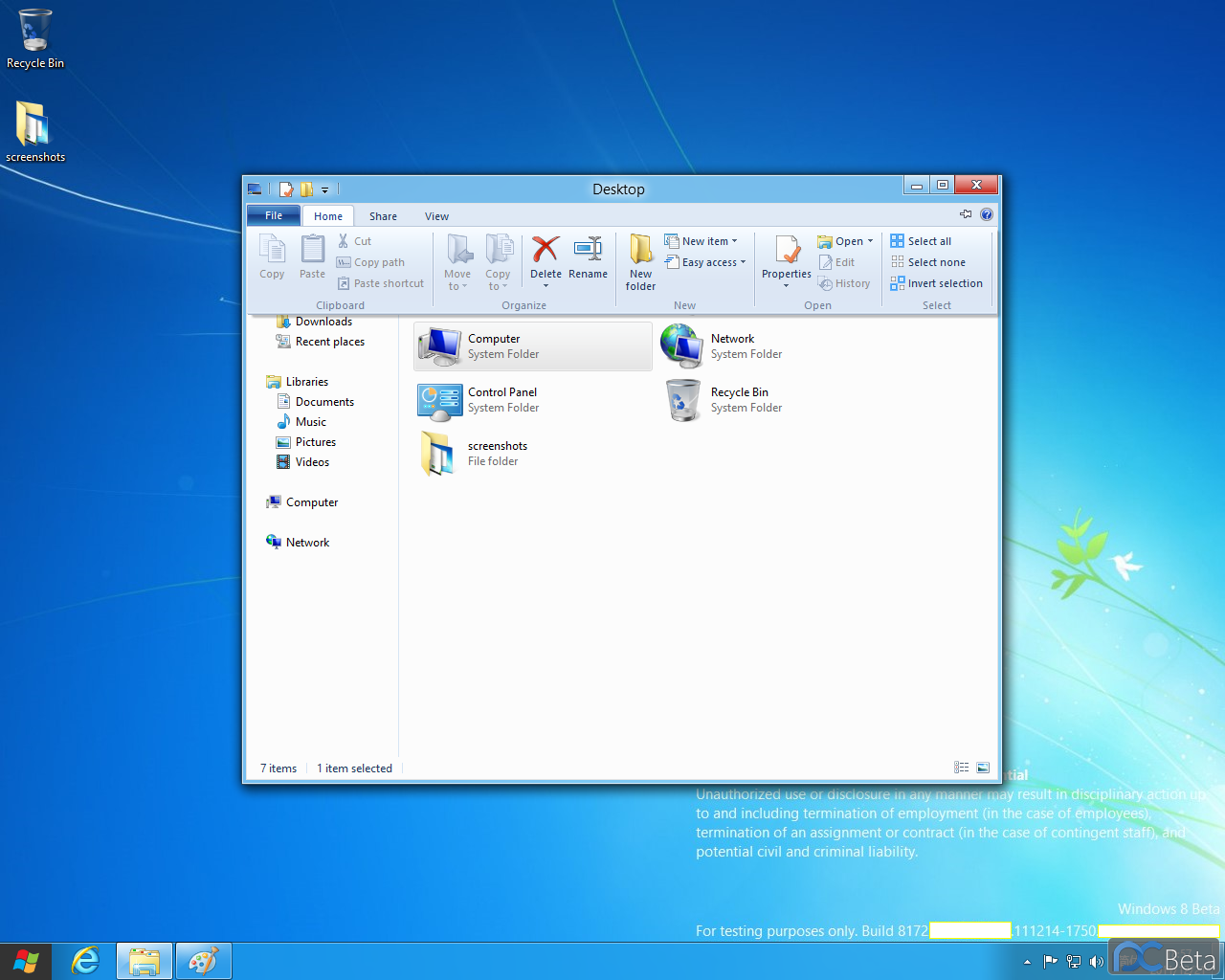 [26/12/2011] Windows 8: Screenshots von Build 8172 mit Taskmanager und Sidebar aufgetaucht (4)