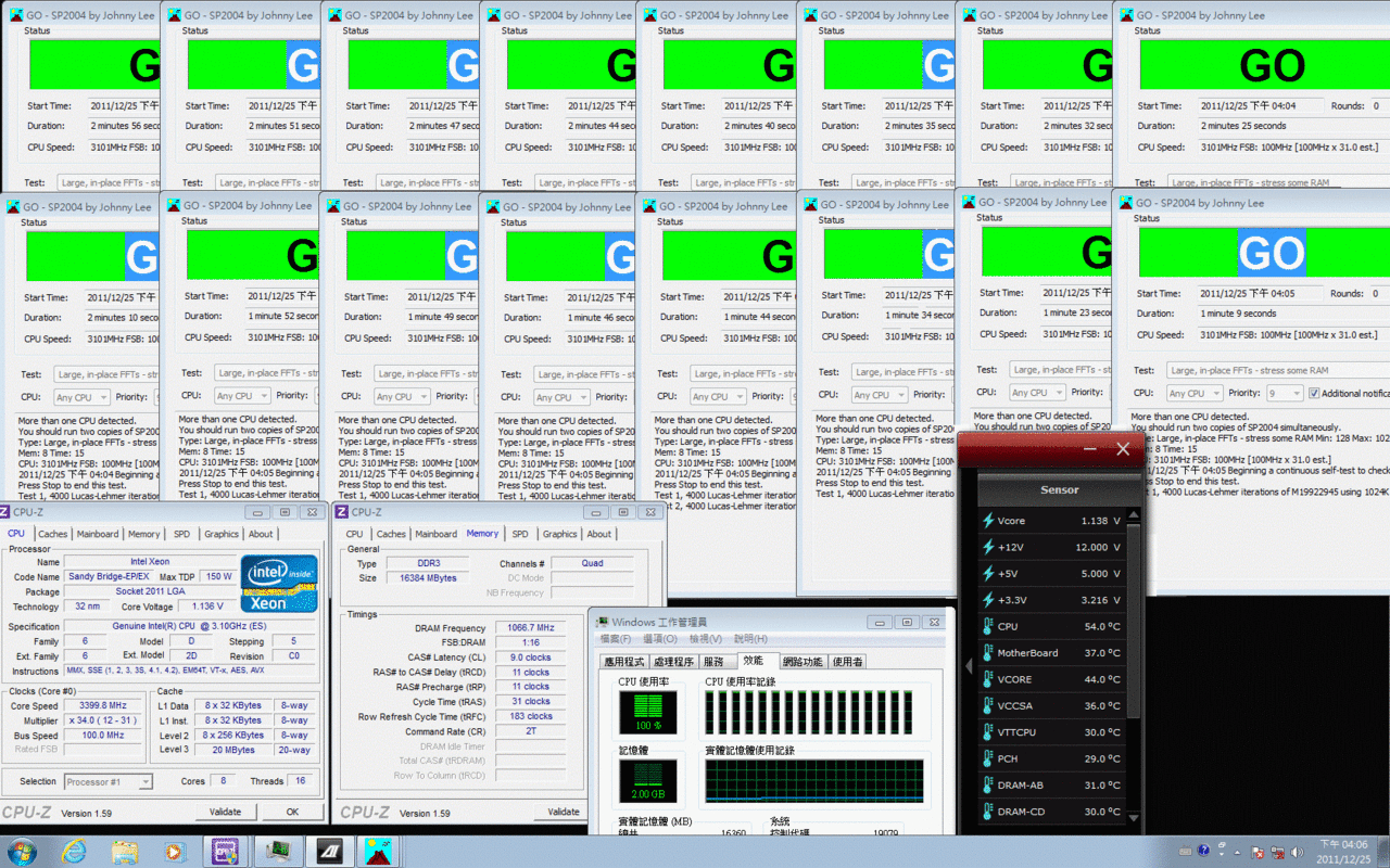[27/12/2011] Xeon E5-2687W - Engineering Sample des Achtkerners in Aktion gesichtet . (1)