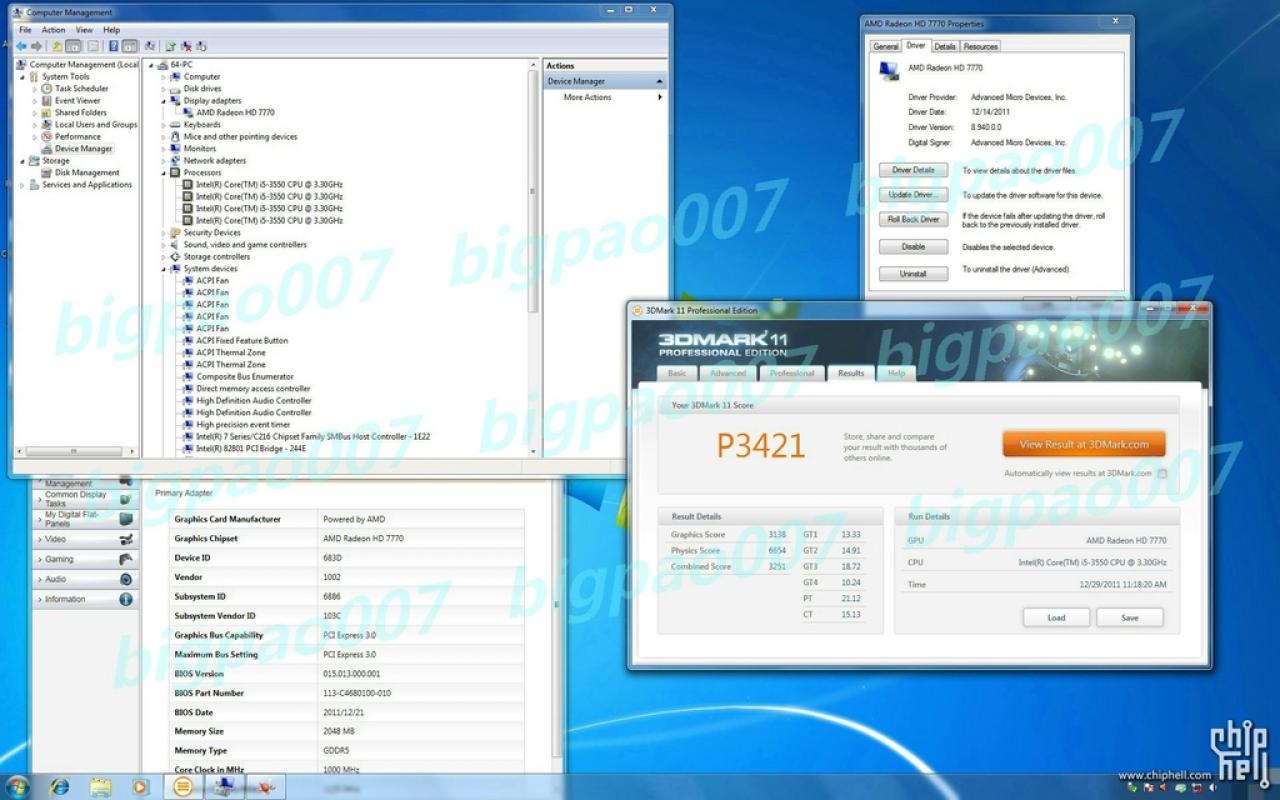 [30/12/2011] Radeon HD 7770: Leistung und Spezifikationen angeblich geleaktet - Benchmark-Ergebnisse mit Core i5-3550k. (4)