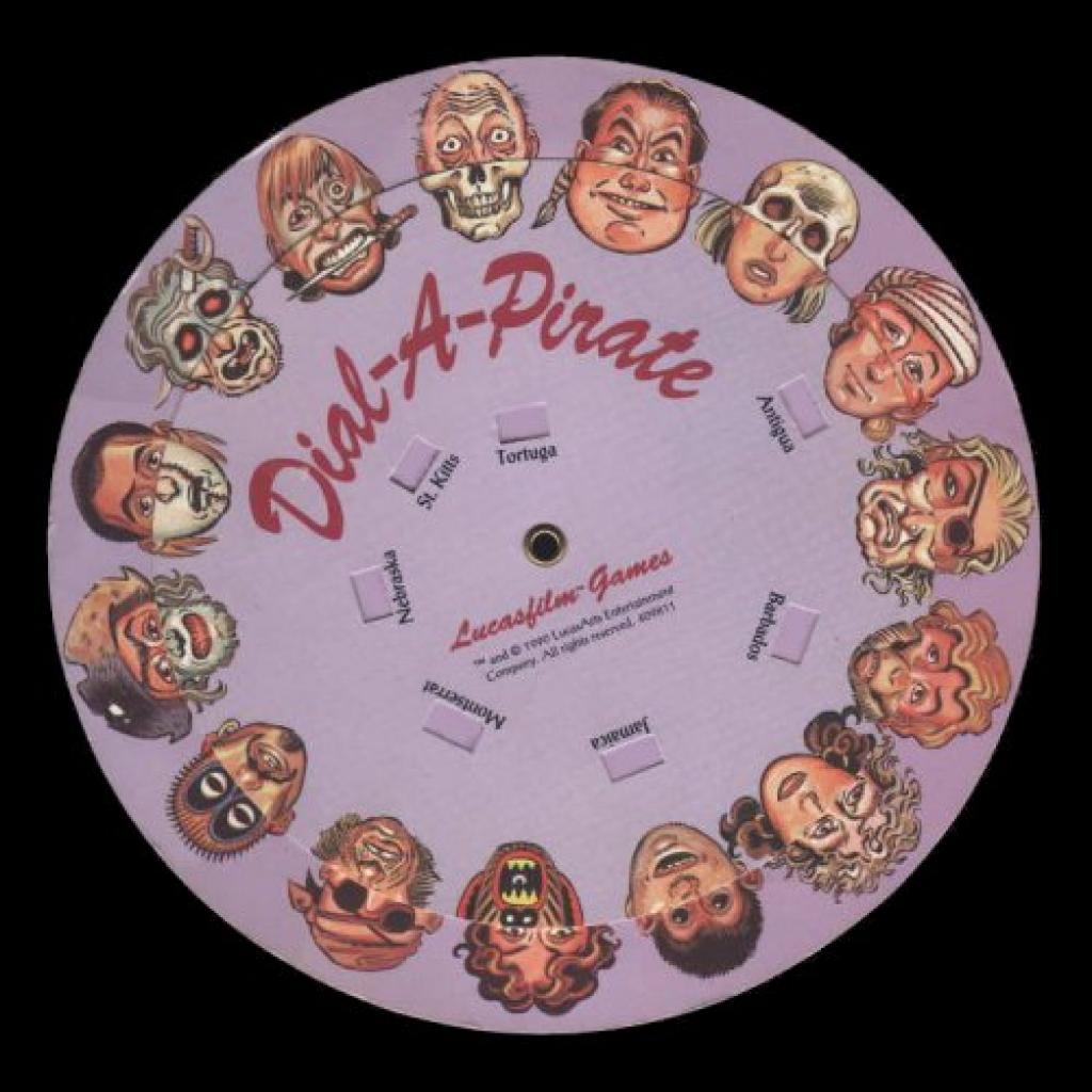 [05/12/2011] Drehscheibe aus Monkey Island: Weniger nervig und eher lustig waren die Fragen bei jedem Start zu Monkey Island. Die Antwort konnte nur mit Hilfe der dem Original beiliegenden Papp-Scheibe gegeben werden.