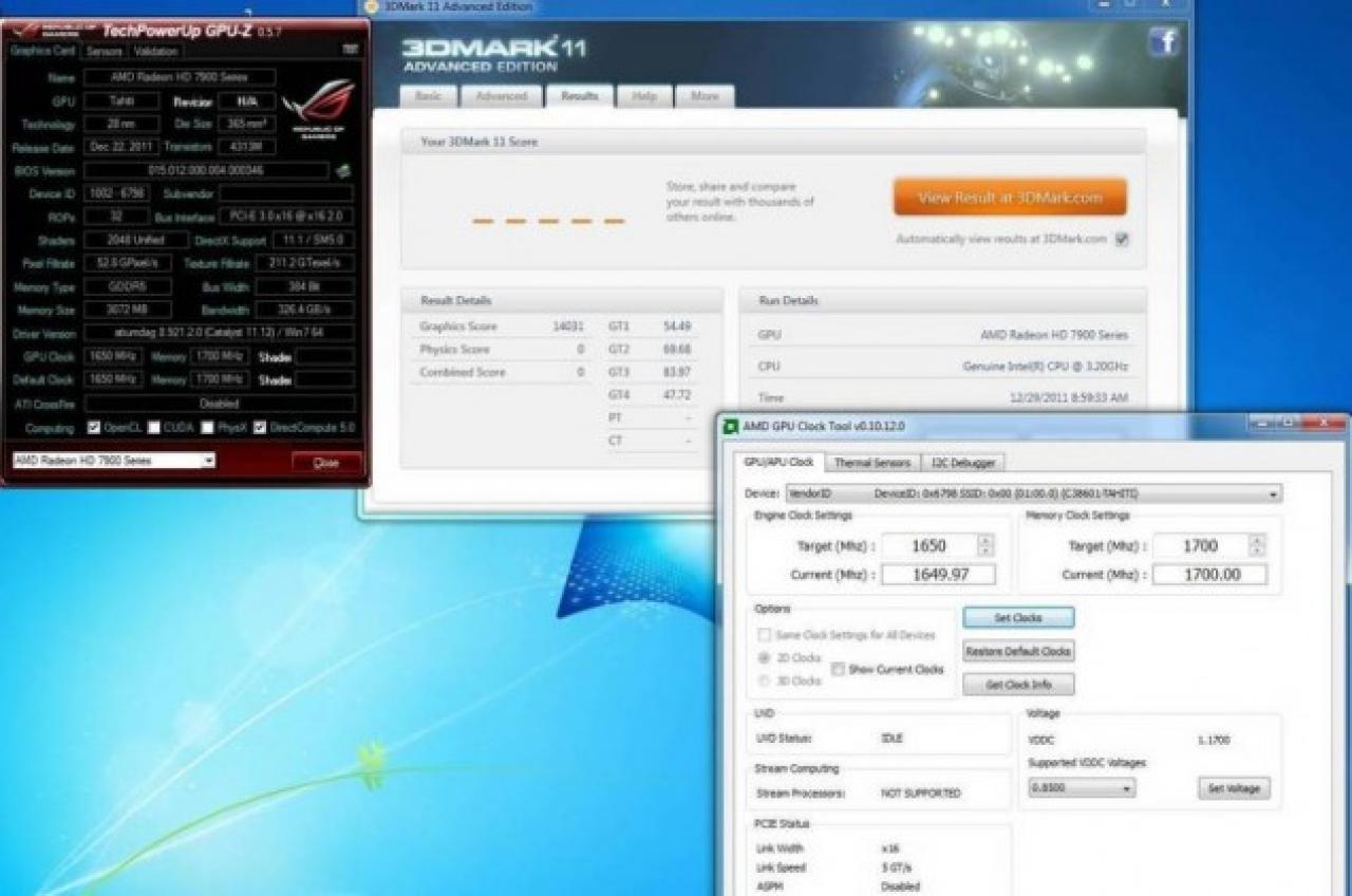 [30/12/2011] HD 7970: Tahiti XT per Flüssigstickstoff auf 1650 MHz übertaktet. (2)