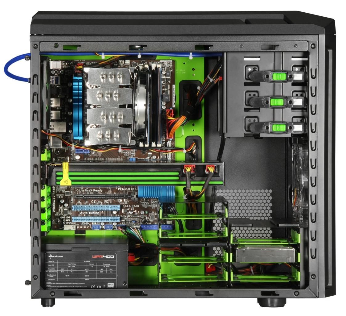 [08/12/2011] Sharkoon Tauron - Farbenfrohe Gehäuseserie mit modularem Festplattenkäfig. (4)