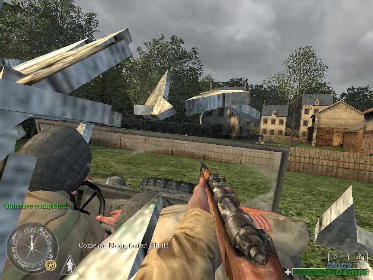 [19/01/2012] Call of Duty (2003): Der Begründer der wohl berühmtesten Spieleserie derzeit konnte durch actionreiche Kämpfe und abwechslungsreiches Gamedesign überzeugen. Durch die NPC-Kameraden und einige geskriptete Elemente entsteht eine dichte Kriegsatmosphäre.