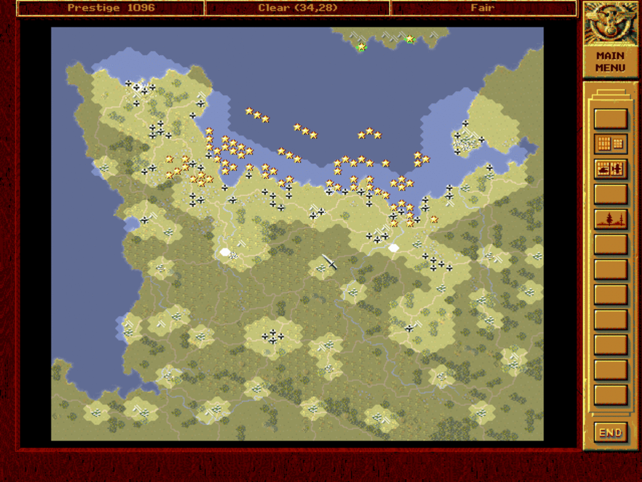 [21/01/2012] Panzer General (1994): Bei dem inzwischen berühmten Panzer General steht nicht die Action, sondern knallharte Kopfarbeit im Vordergrund. Truppen müssen klug platziert werden und Angriffe bis ins kleinste Detail durchdacht werden, um die Wehrmacht hier zum Sieg zu führen. Dabei wird jedes Szenario schwieriger und würde sogar Erwin Rommel zum verzweifeln bringen.