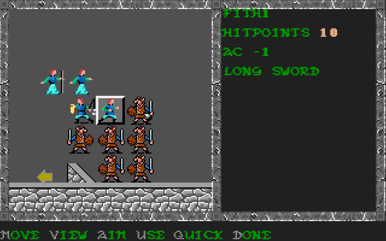 [28/01/2012] Pool of Radiance (1988): Einen Teil der riesigen GoldBox-Serie bildete die Vergessene-Reich-Serie, die mit Pool of Radiance ihren Anfang nahm. Das gesamte Spiel basierte auf dem Prinzip von Dungeons & Dragons und ließ den User einzelne Einheiten aus einer bis zu sechs Mann starken Gruppe steuern.