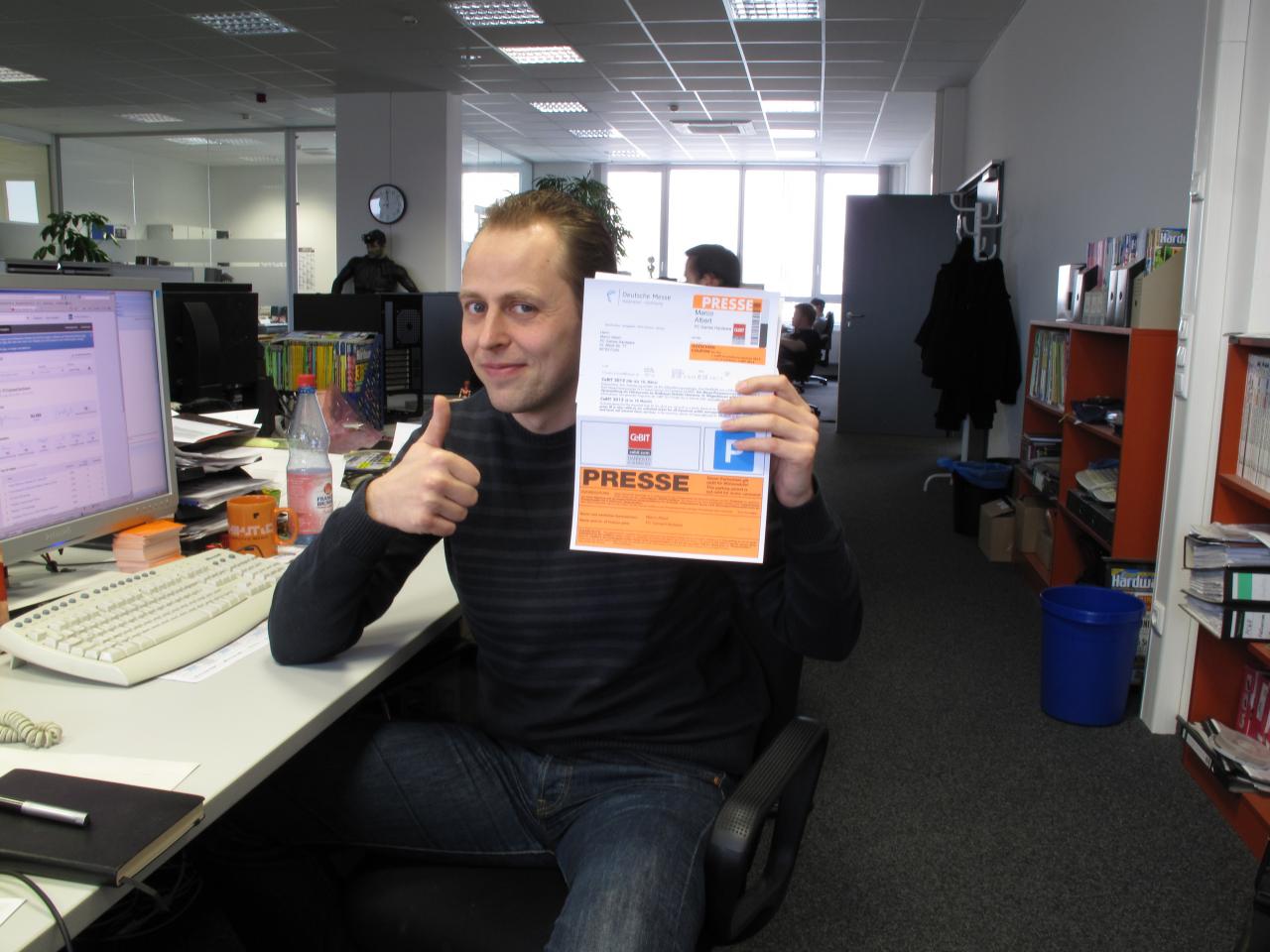 [27/01/2012] In gut einem Monat ist es soweit: Die Cebit in Hannover öffnet ihre Pforten. Kollege Marco Albert blickt voller Vorfreude in die Zukunft.