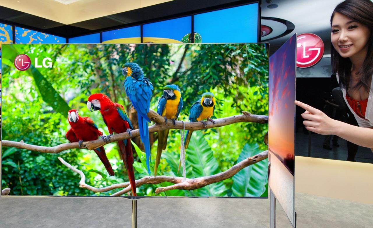 [05/01/2012] LG zeigt 55-Zoll-OLED-Display auf der CES 2012 (1)