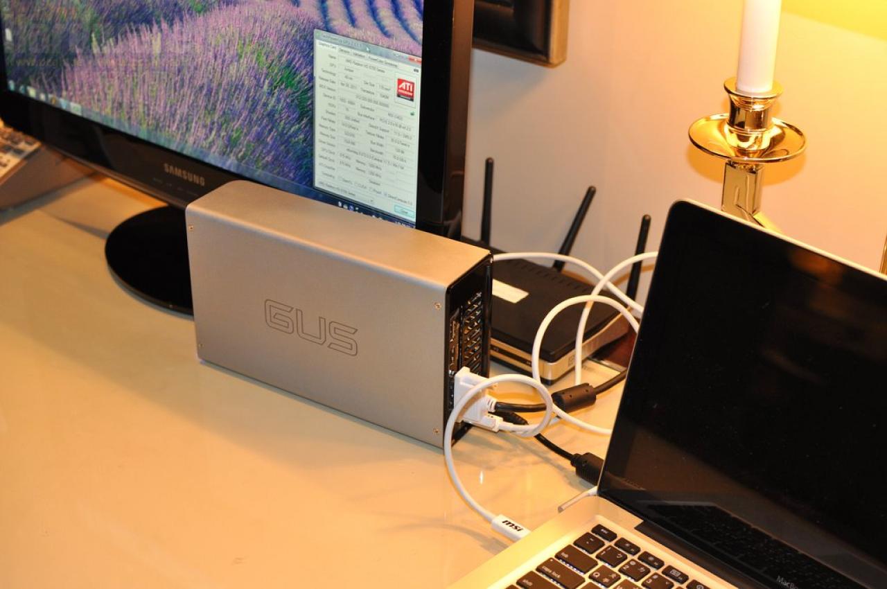 [12/01/2012] MSI GUS II: Externe Grafik am Notebook via Thunderbolt 