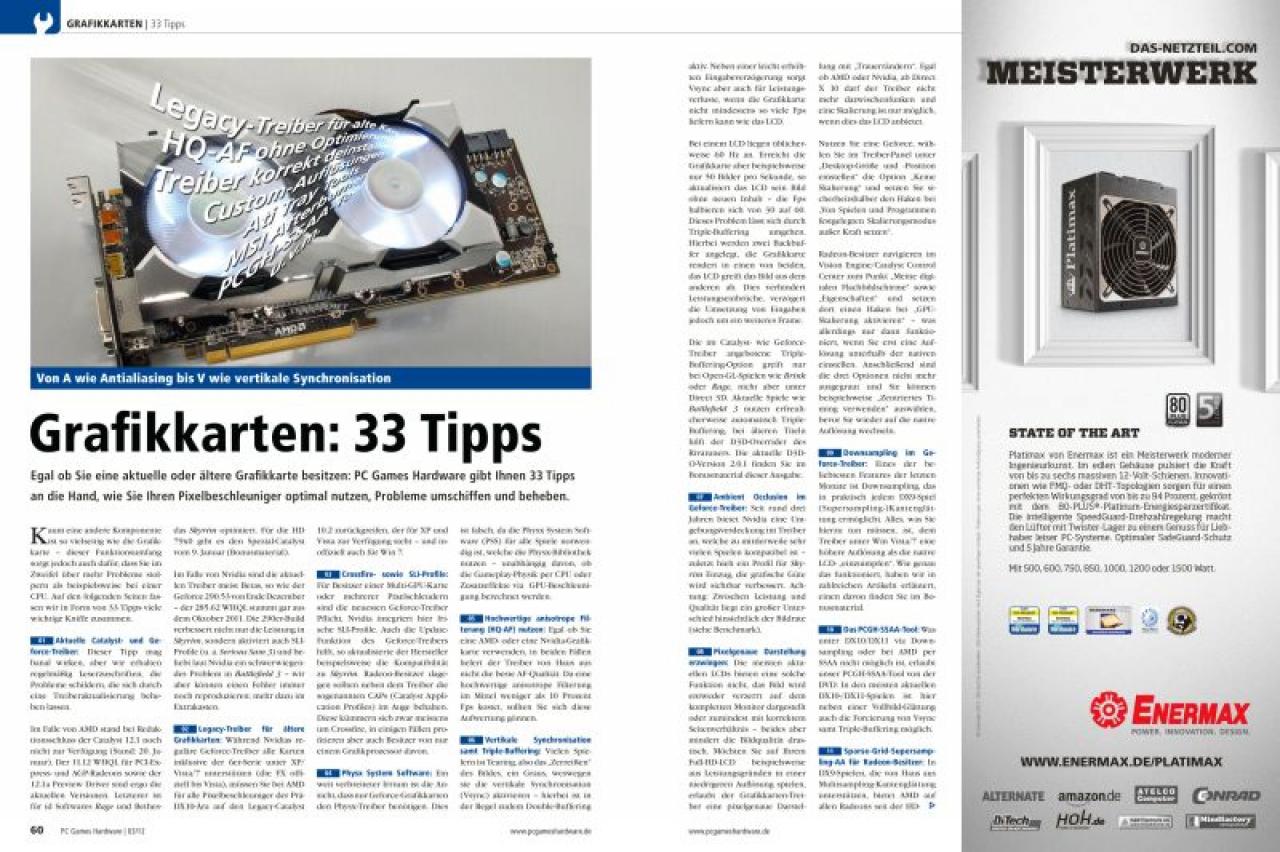 [27/01/2012] PC Games Hardware 03/2012: 33 Tipps für Grafikkarten