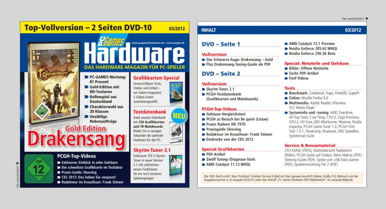 [27/01/2012] PC Games Hardware 03/2012: DVD-Singlecover