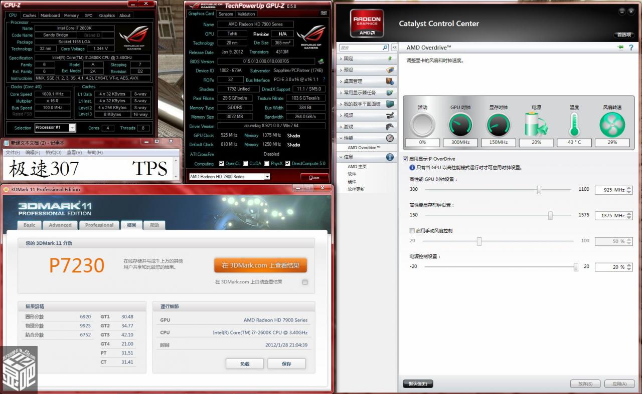 [30/01/2012] Weitere Radeon HD 7950 Benchmarks gesichtet - Sapphire-Modell bei Battlefield 3 und Metro 2033. (6)