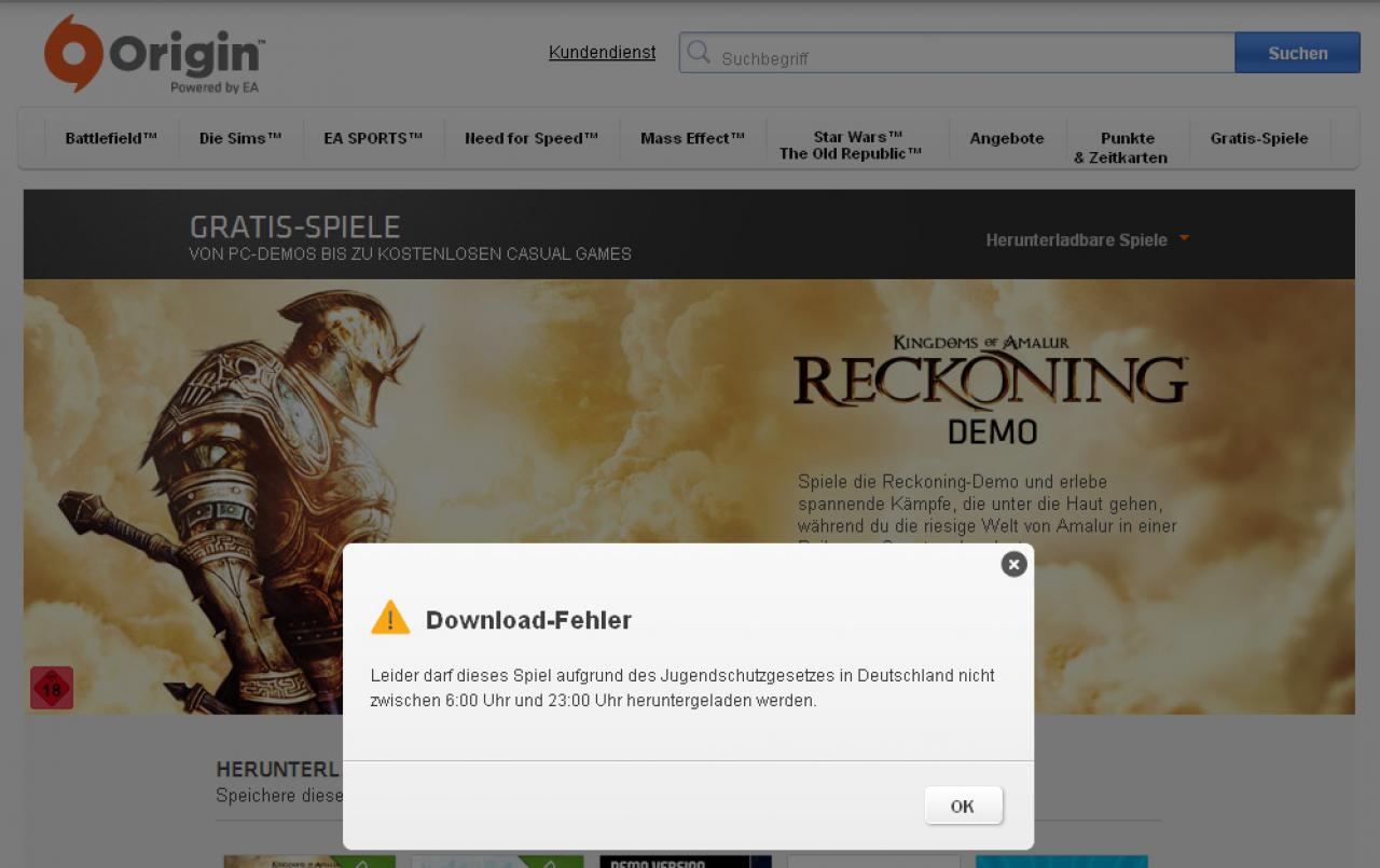 [18/01/2012] Reckoning Origin