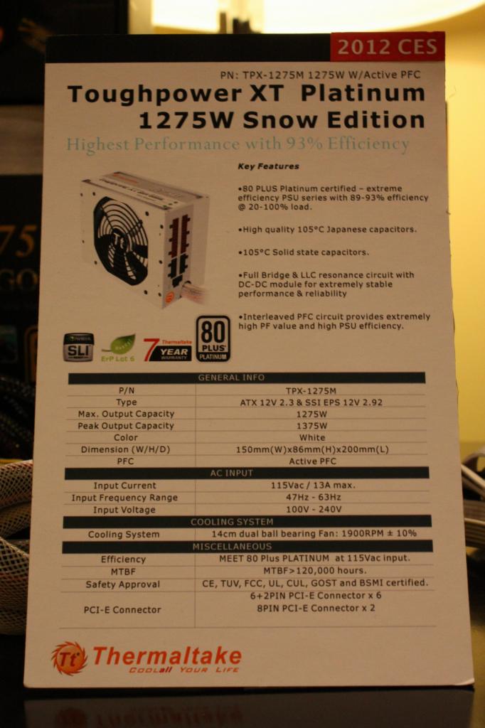 [11/01/2012] Thermaltake Netzteile auf der CES 2012 (3)