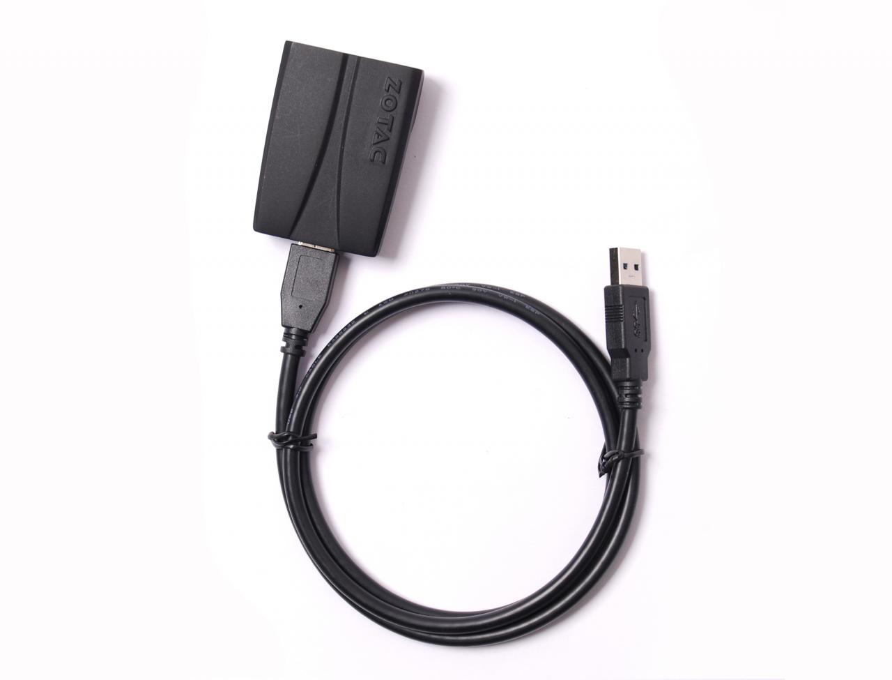 [14/01/2012] Der neue Adapter von Zotac für den USB-Anschluss erlaubt den Anschluss von zusätzlichen Displays über HDMI. (8)
