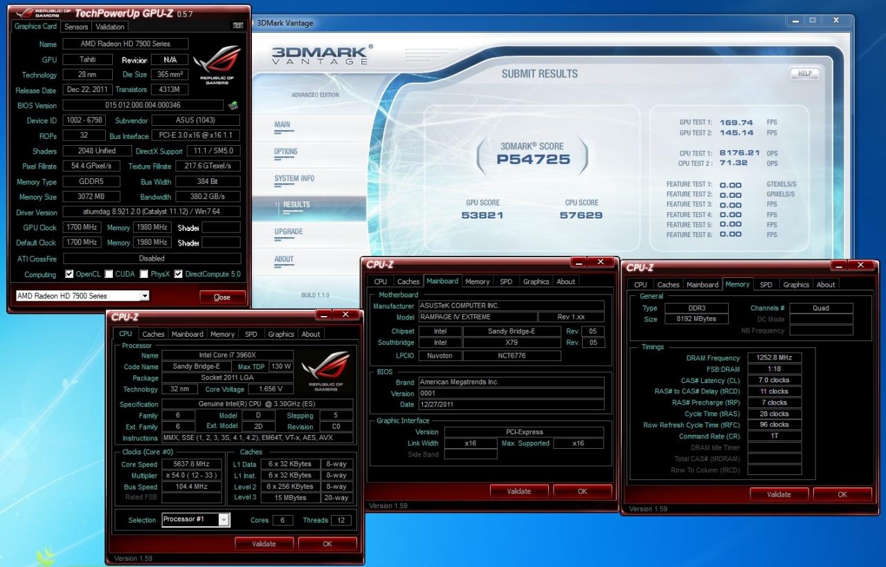 [09/01/2012] Vierzehn Benchmarks mit Asus' HD 7970 - Auf bis zu 1780 MHz übertaktet. (11)