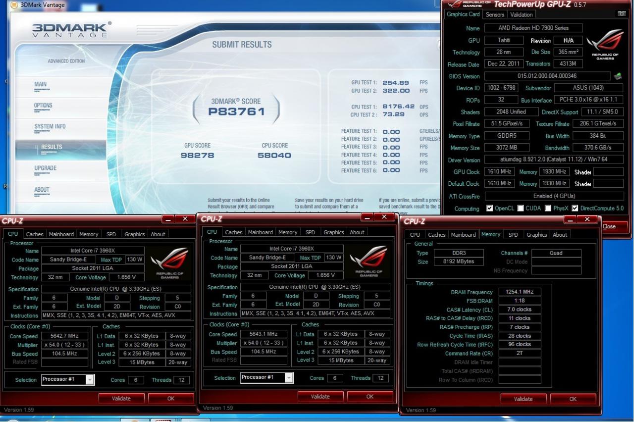 [09/01/2012] Vierzehn Benchmarks mit Asus' HD 7970 - Auf bis zu 1780 MHz übertaktet. (2)