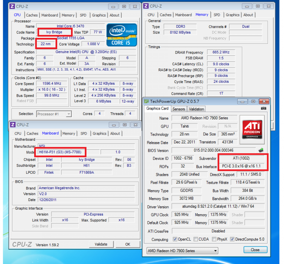 [22/01/2012] Intel Ivy Bridge: Daten eines Core i5-3470 im Zusammenspiel mit einem MSI H61M-P31 (G3) aufgetaucht (2)