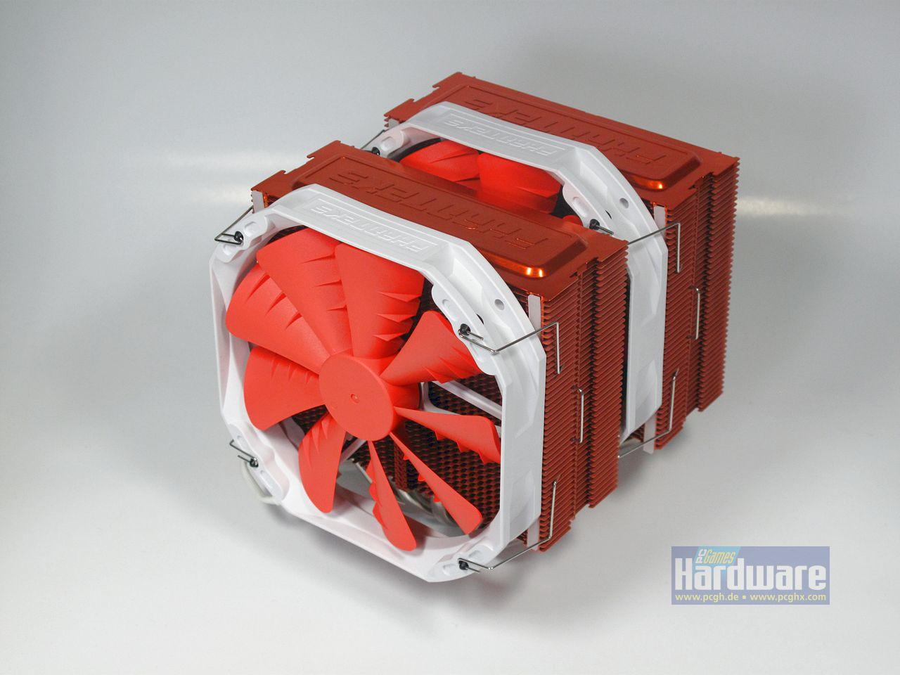 [12/01/2012] Phanteks PH-TC14PE: Wer es farbenfroh mag, greift zu Phanteks. Hier zu sehen: Die orange Farbvariante