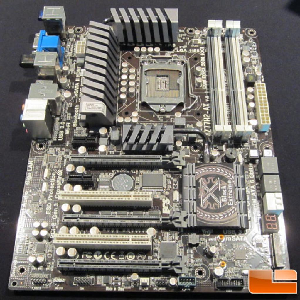 [12/01/2012] CES 2012: Elitegroup zeigt Z77 und H77-Platinen. (5)
