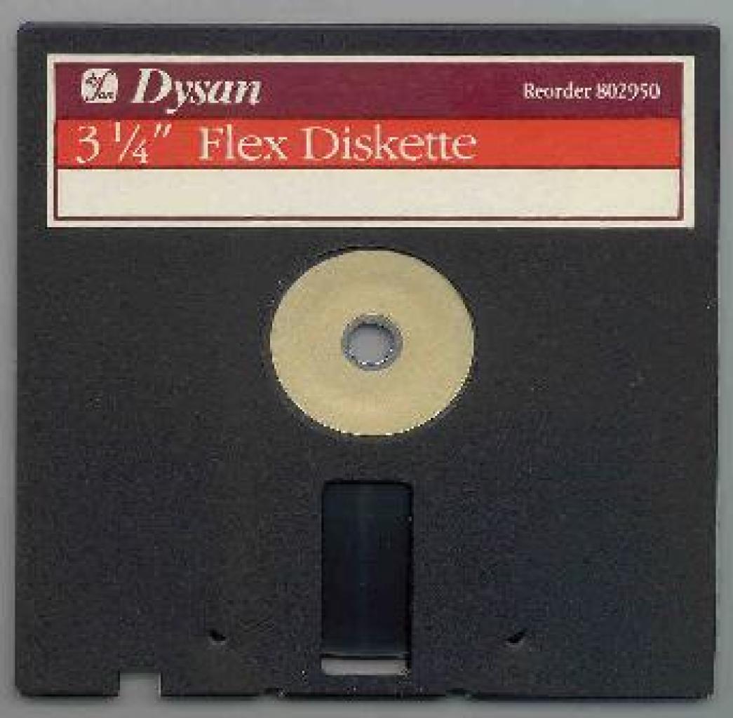 [09/02/2012] 3,5-Zoll-Diskette: Ab 1981 zunächst von Sony, durch starres Kunststoffgehäuse nicht mehr 