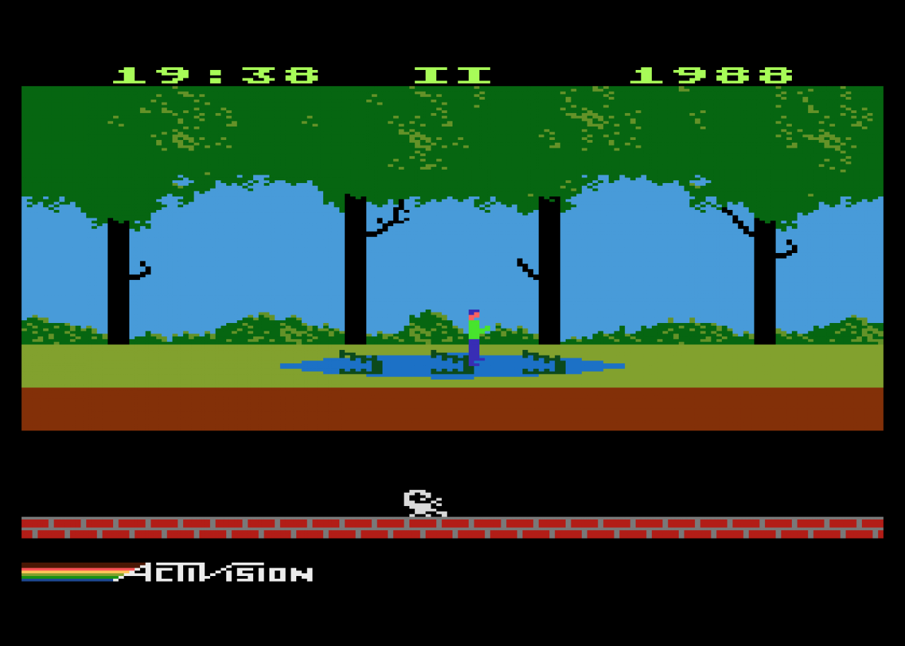 [11/02/2012] Pitfall (1982): 20 Minuten Zeit, um 255 Bildschirme zu durchqueren und 32 Schätze zu sammeln. Das sind die groben Zahlen die eines der erfolgreichsten Videospiele der 80er Jahre zusammenfassen. Pitfall schickte den Spieler nämlich auf die Jagd durch einen tiefen Dschungel, in dem einige Gefahren auf den Abenteuerer warten. Bewaffnet war der User dabei mit nur drei Leben.