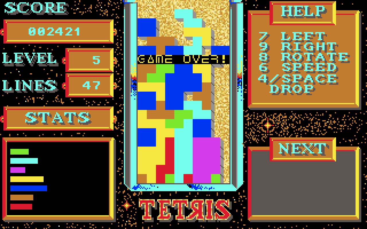 [13/02/2012] Tetris (1984): Das wohl bekannteste Puzzle-Spiel aller Zeiten wurde im Jahr 1984 in Russland entwickelt. Jeder Spieler kennt die sieben berühmten Blöcke, mit denen man möglichst perfekte Reihen bilden musste. Auch wenn Tetris keinerlei Story oder Hintergrund bietet, hält sich der erfolgreiche Titel schon seit Jahren in der Videospielbranche. 